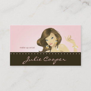 Composez la femme de rose de carte de visite