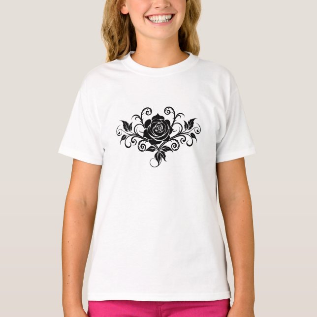 Composez le Rose Mark T-Shirt Fabriqué pour les en (Devant)