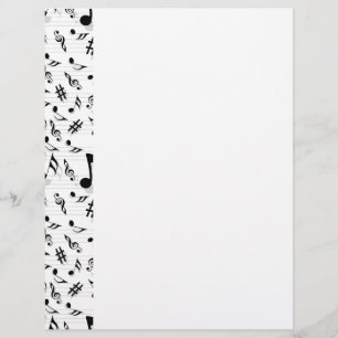 Compositeur abstrait motif de notes de musique
