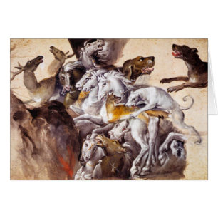 COMPOSITION AVEC DES ANIMAUX, CHEVAUX D'ÉLEVAGE, C