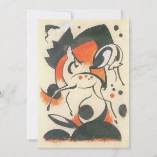 Composition avec deux cerfs par Franz Marc