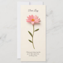 Composition avec fleur et gratitude