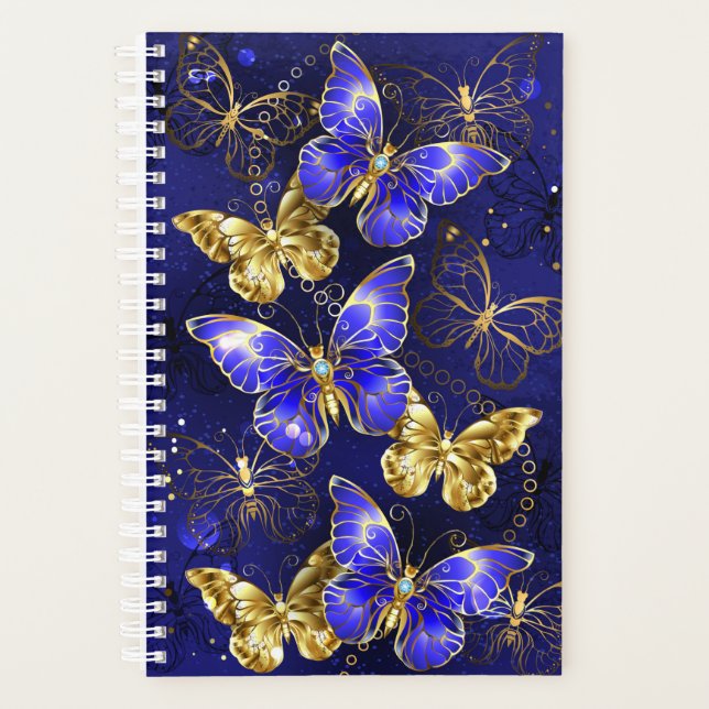 Composition avec papillons de saphir (Devant)