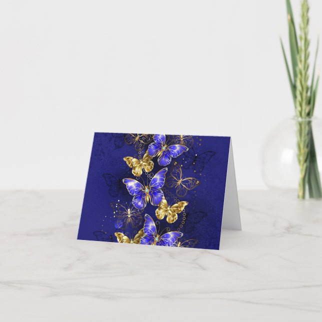 Composition avec papillons Sapphire (Devant)