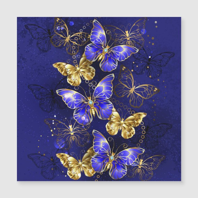 Composition avec papillons Sapphire (Devant)