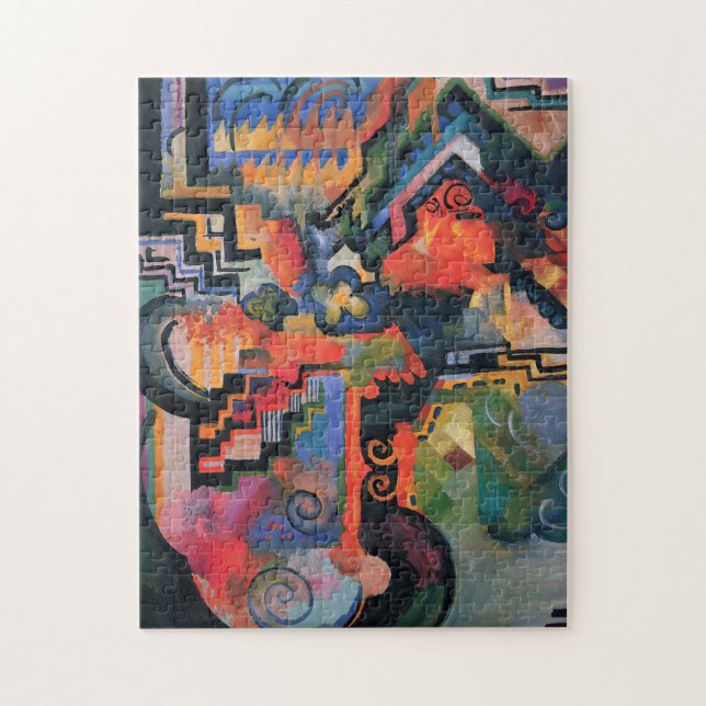 "Composition colorée" Puzzle d'art (Vertical)