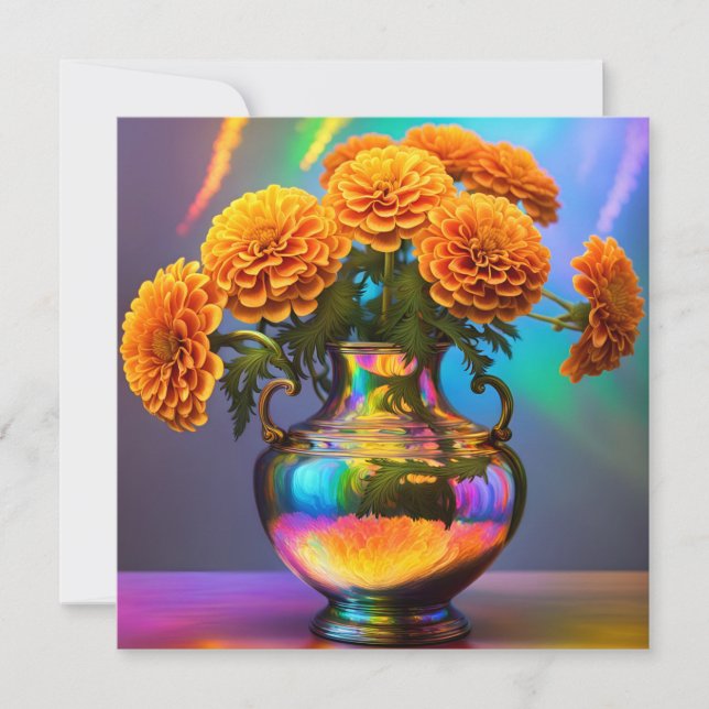 Composition de fleurs de souci pour octobre (Devant)