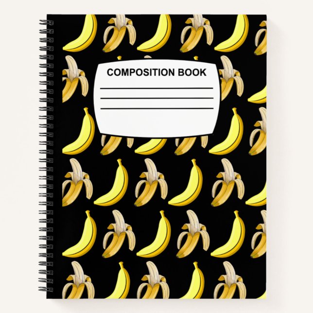 Composition de la banane carnet régi à l'échelle d (Devant)
