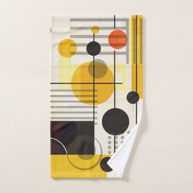 Composition des formes géométriques colorées (Serviette à main)