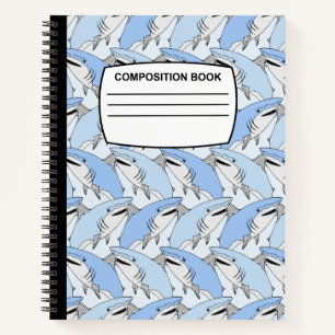 Composition du requin carnet spirale large