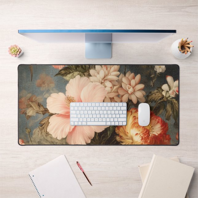 Composition florale vintage vibrante (Bureau 1)