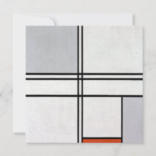 Composition (n° 1) Gris-Rouge Piet Mondrian