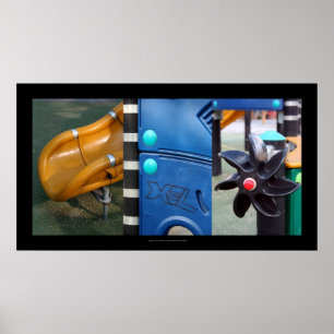 Composition urbaine Poster d'aire de jeu pour enfa