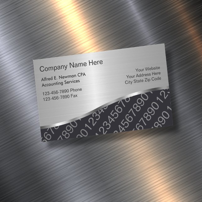Comptable CPA Carte de visite Magnets Nouveau (Créateur téléchargé)