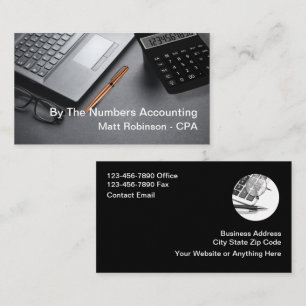 Comptable CPA Cartes de visite modernes