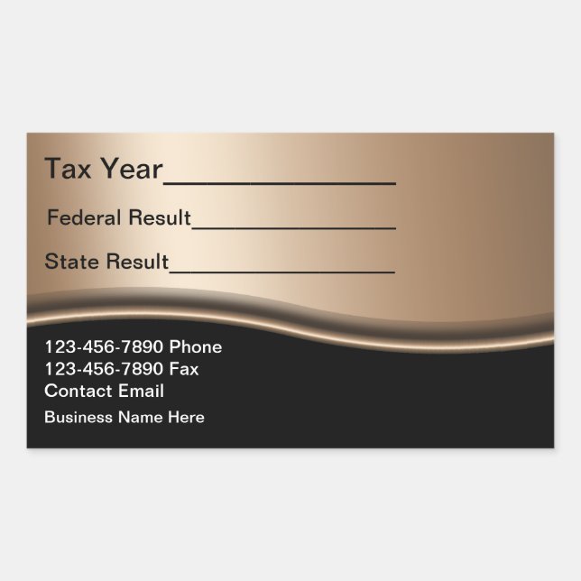 Comptable de préparation fiscale Autocollant de vi (Devant)