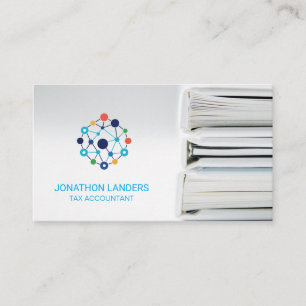 Comptable financier Carte de visite classeur