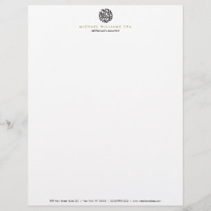 Comptable moderne, en-tête de lettre Comptabilité