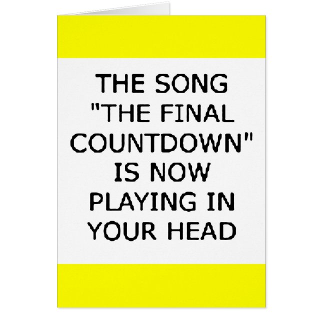 compte à rebours final de la chanson maintenant jo (Devant)