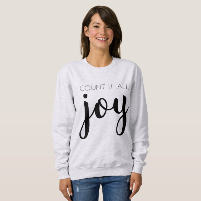 Compte gris confortable il tout le sweatshirt de (Devant entier)
