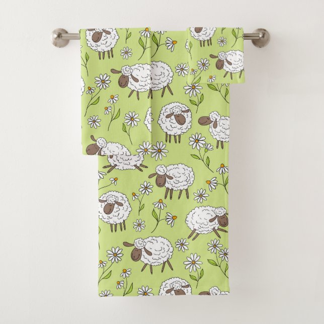 Compter les moutons sur le vert de rosée miel (En situation)