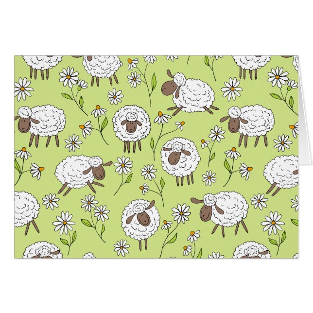 Compter les moutons sur le vert de rosée miel (Devant horizontal)