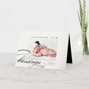 Compter nos bénédictions Faire-part de naissance d