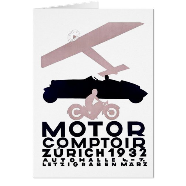 Comptoir automobile Zurich 1932 (Devant)