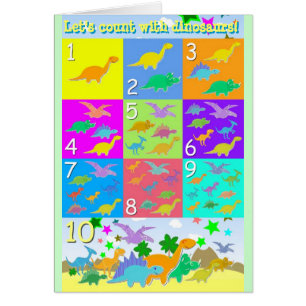Comptons avec les numéros de dinosaures 1 - 10