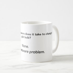 Computer Joke Mug - L'ancienne blague d'ampoule