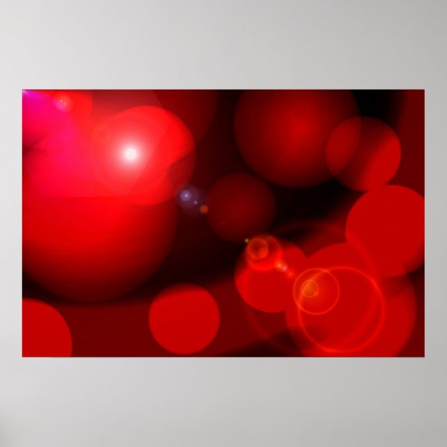 Computer Painting Digital Abstract Poster Print (Devant)