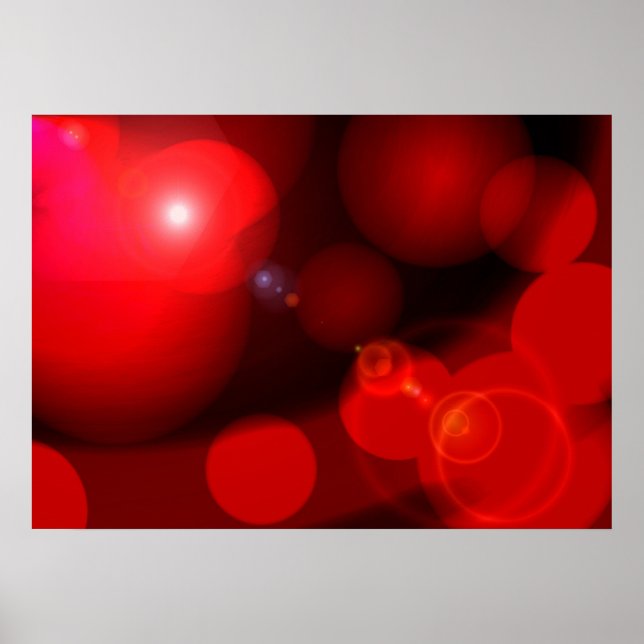Computer Painting Digital Abstract Poster Print (Devant)