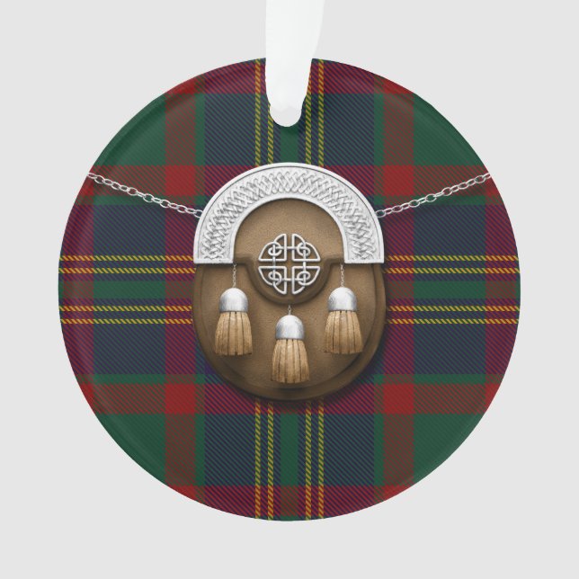 Comté Cork Irish Tartan Et Sporran (devant)