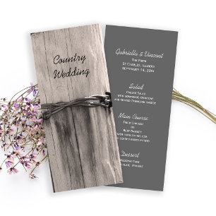 Comté de Ranch Wedding Menu