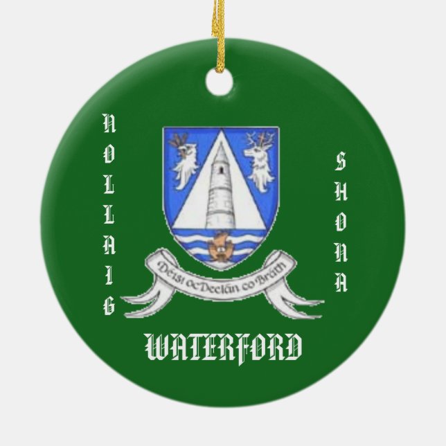 Comté de Waterford Irlande Ornement de Noël (Dos)