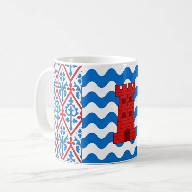 Comté des Isles Populace Badge Coffee Mug (Devant gauche)