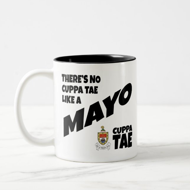 Comté Mayo Irlande Mug à café à deux tons (Gauche)