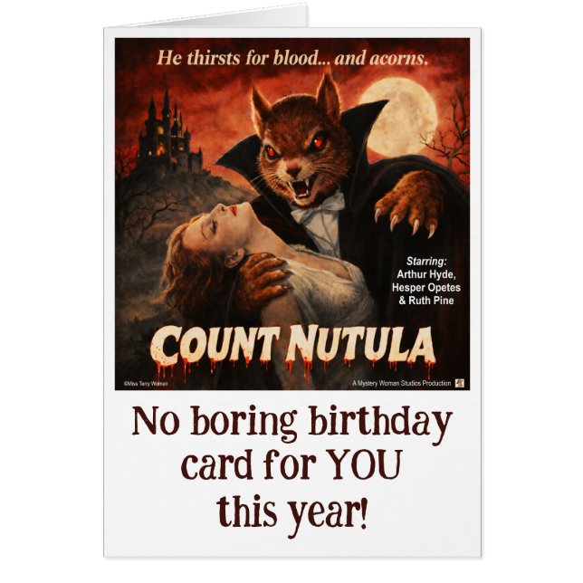 Comte Nutula Rétro Parodie de Film (Devant)