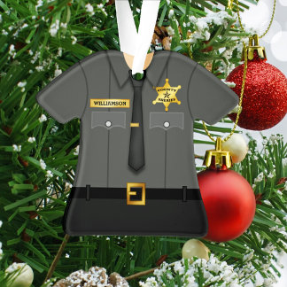 Comté personnalisé Sheriff noir Uniforme