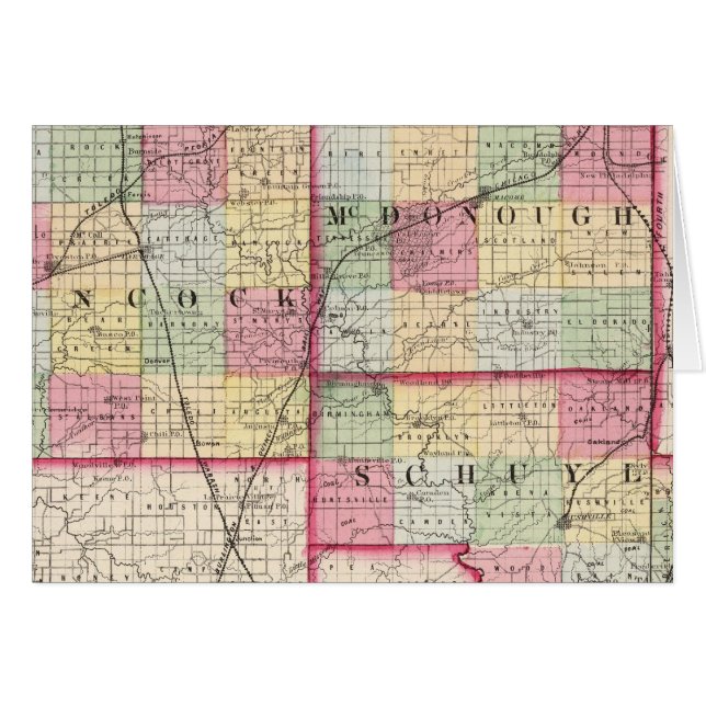 Comtés de Hancock, McDonough, Schuyler (Devant horizontal)
