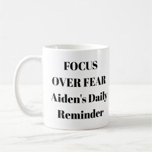 Concentration sur la boue de peur - tasse de motiv