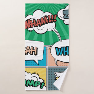 concept créatif Abstrait comic pop art style blan