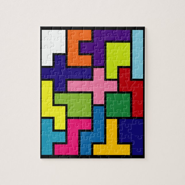 Concept de tête de puzzle coloré (Vertical)