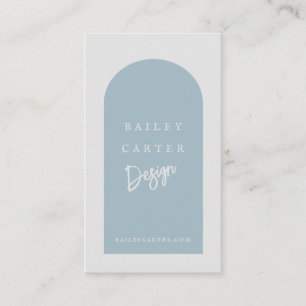 Concepteur d'arc moderne Dusty Carte de visite ble