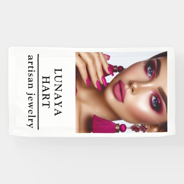 Concepteur de bijoux élégants - Bannière de marque (Horizontal)