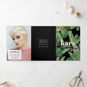 Concepteur de Brochures Noires de Salon Moderne Tr