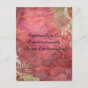 Concepteur de cartes postales tropicales florales