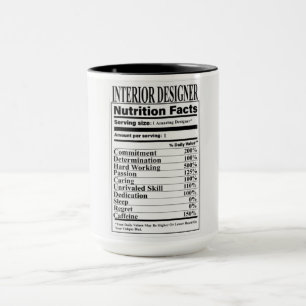 Concepteur d'intérieur Nutrition Fut Mug