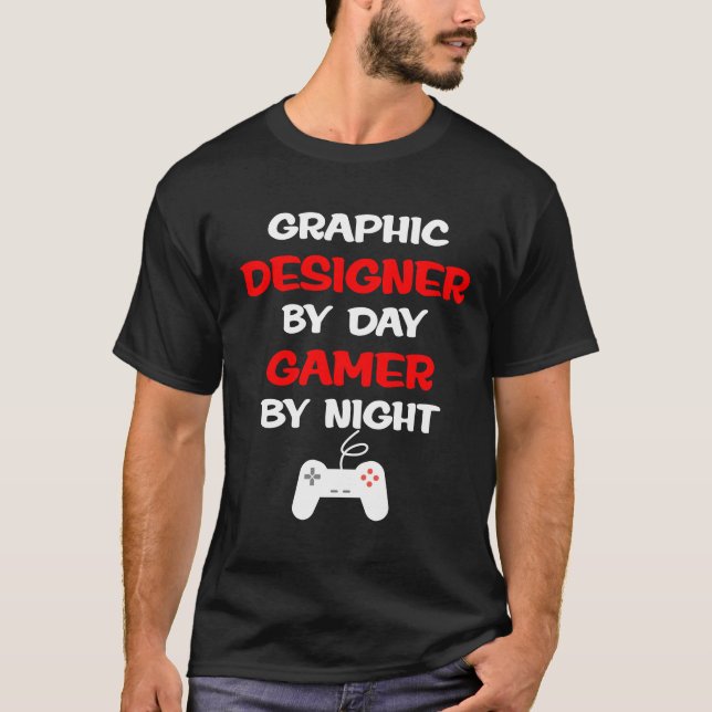 Concepteur par le Gamer de jour par le T-shirt de (Devant)