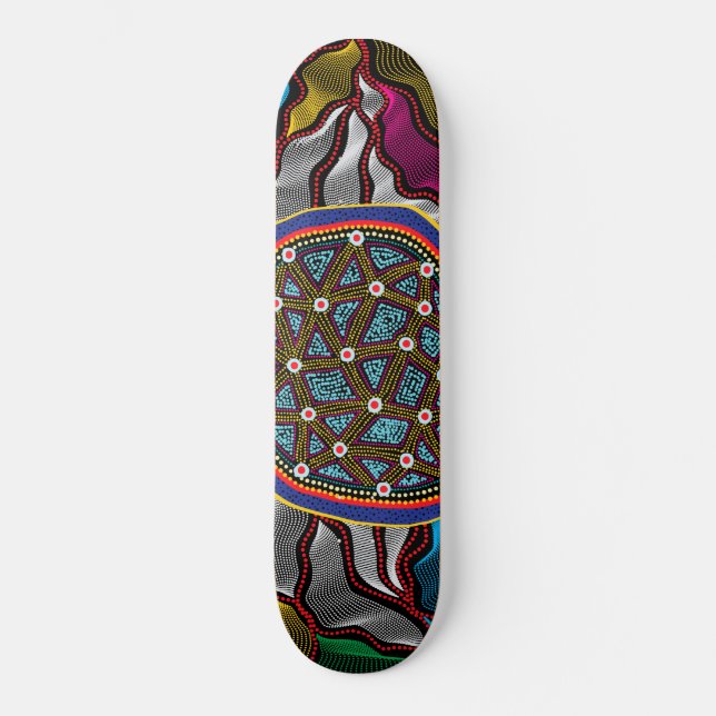 Conception aborigène - Skateboard 15 (Recto)